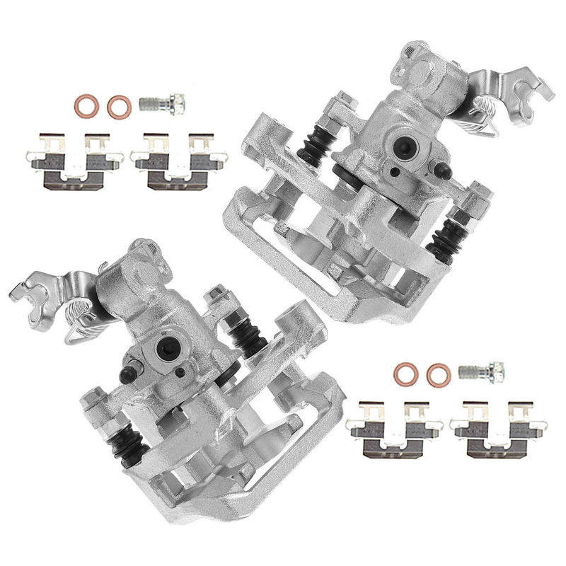 1 Piston Rear Driver & Passenger Disc Brake Caliper with Bracket for Ford Fusion 2006-2012 Mazda 2006-2013