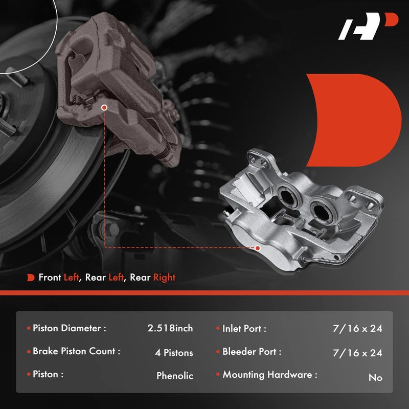 Front or Rear Driver or Passenger Brake Caliper for Chevy C4500 C5500 Kodiak GMC
