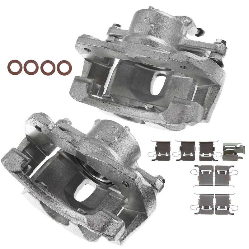 2x Front Brake Caliper with Bracket for Toyota Prius V 2012-2017 RAV4 Lexus