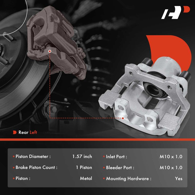 Rear Driver Disc Brake Caliper for BMW 525i 528i 530i 540i 1997-2003