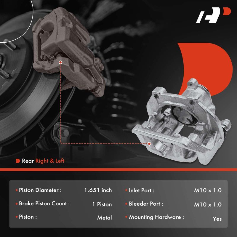 2x Rear Disc Brake Calipers for BMW F25 X3 2011-2017 F26 X4 15-18
