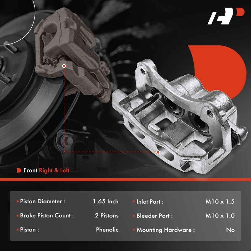 2x Front Brake Caliper with Bracket for Saturn Vue 2002-2003 Chevy Equinox