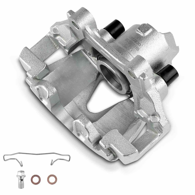 Front Passenger Disc Brake Caliper with Bracket for VW Jetta Golf Audi TT Quattro