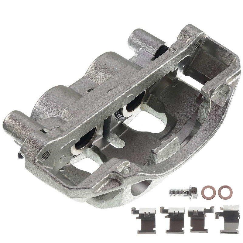 Front Driver Brake Caliper with Bracket for Chevy Silverado GMC Sierra 2500/3500