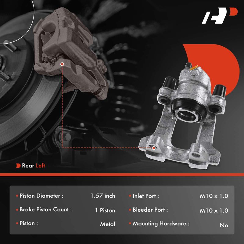 Rear Driver Brake Caliper for Mercedes-Benz ML320 ML350 ML450 W164 W251 R320
