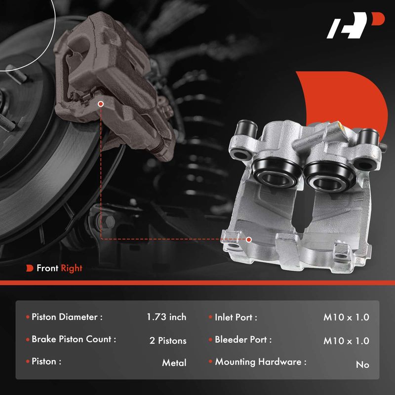 Front Driver Brake Caliper for Mercedes-Benz E350 ML320 W211 S211 X164 W164 W251