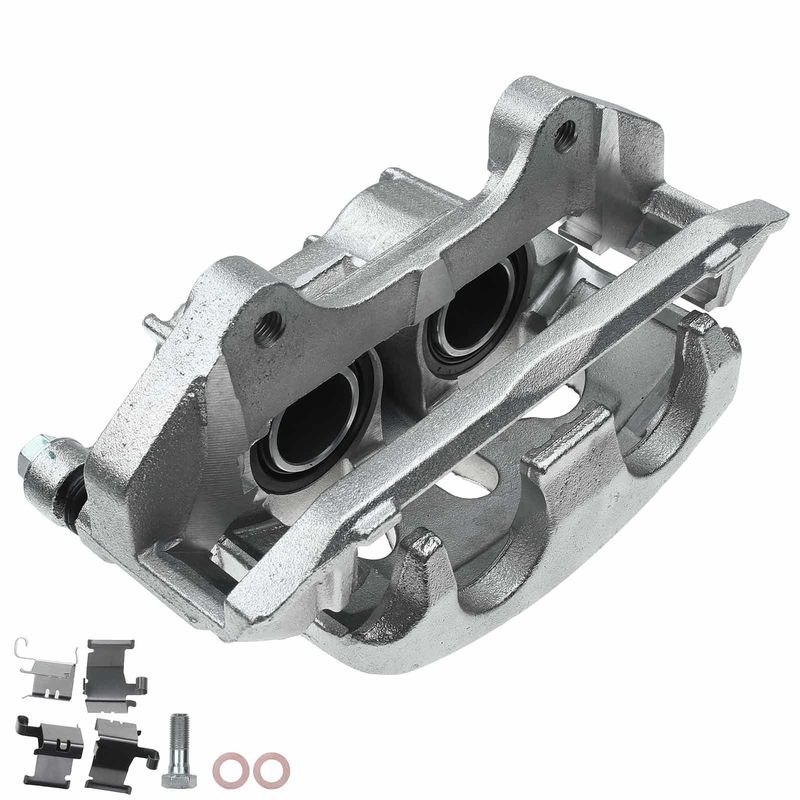 Front Driver Brake Caliper with Bracket for Ford Explorer Taurus Lincoln MKT