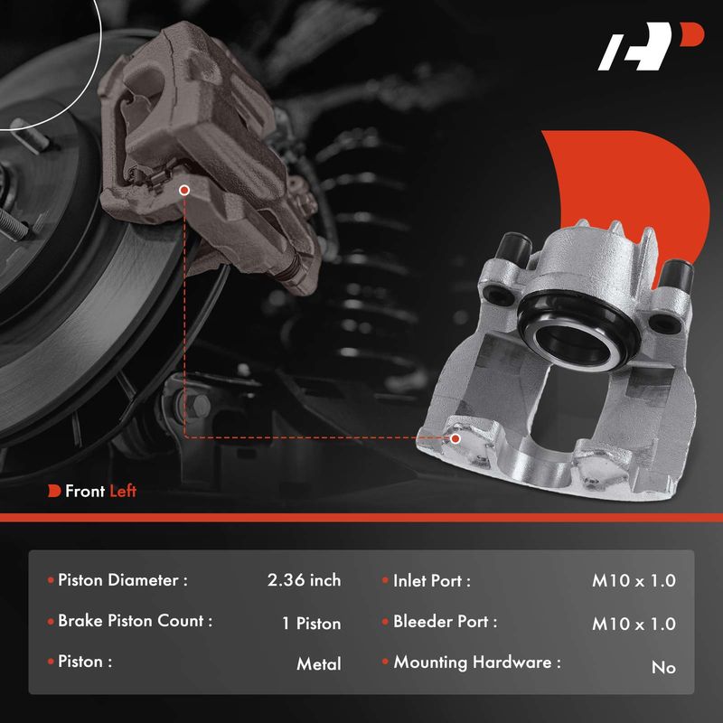 Front Driver Brake Caliper for Volvo S60 V70 2001-2007 S80 1999-2006