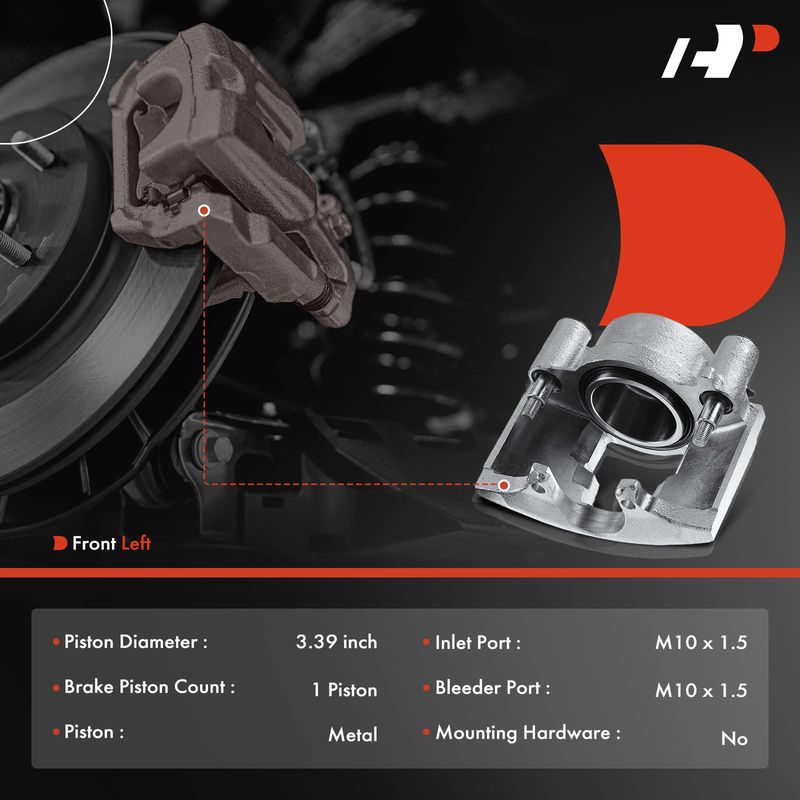 Front Driver Brake Caliper for Chevy GMC C/K Savana Express 2500 3500 Ram 2500