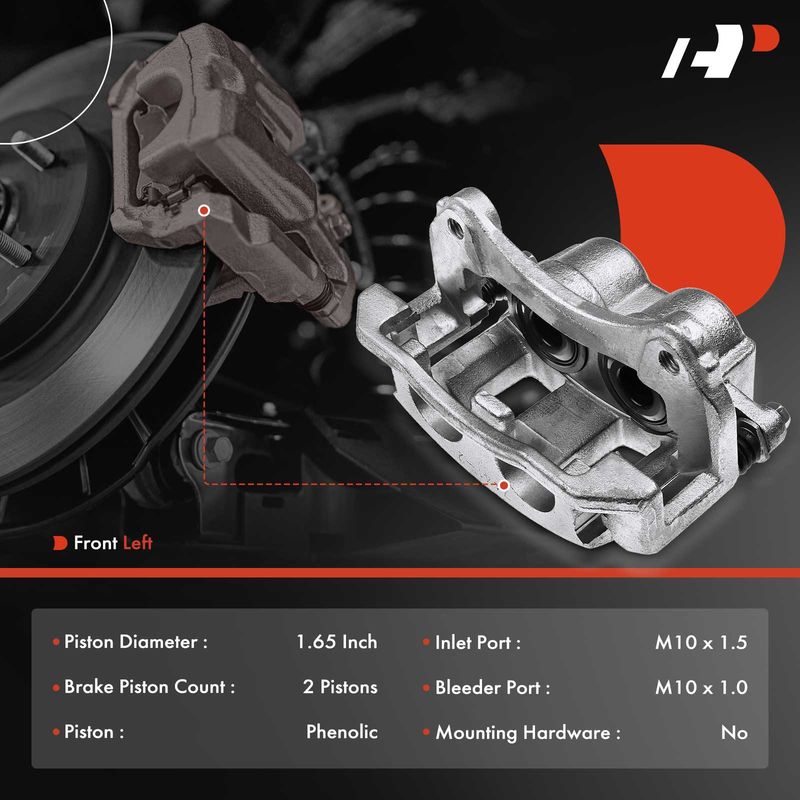 Front Driver Brake Caliper with Bracket for Saturn Vue 2002-2003 Chevy Equinox