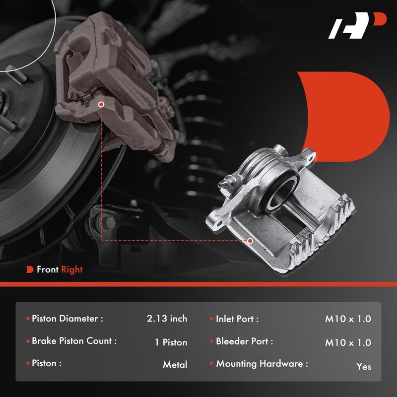 Front Passenger Brake Caliper for Chevrolet Corvette C4 1984-1987