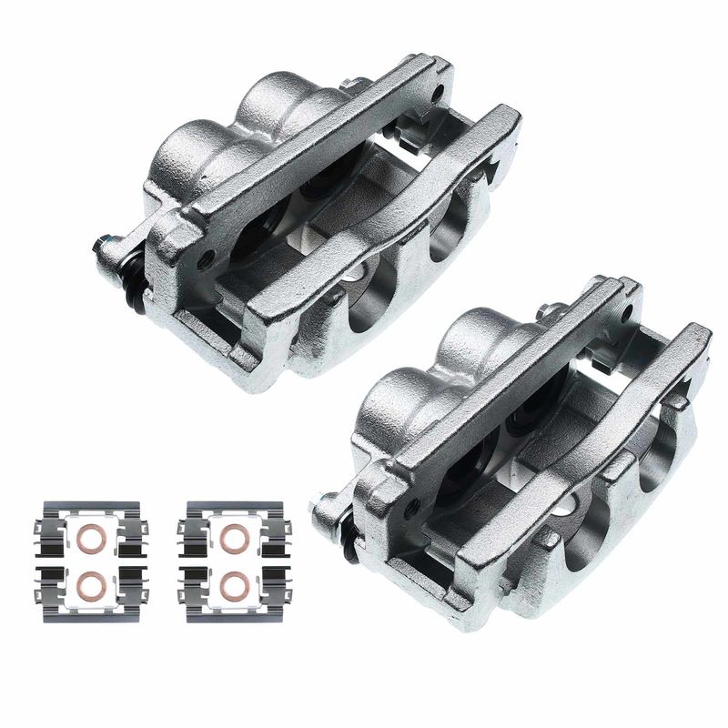 2x Front Brake Caliper with Bracket for Chevy Trailblazer 2006-2009 4.2L