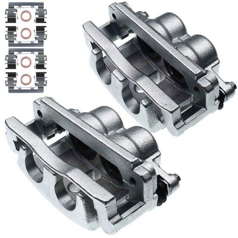 2x Front Brake Caliper with Bracket for Chevy Trailblazer 2006-2009 4.2L
