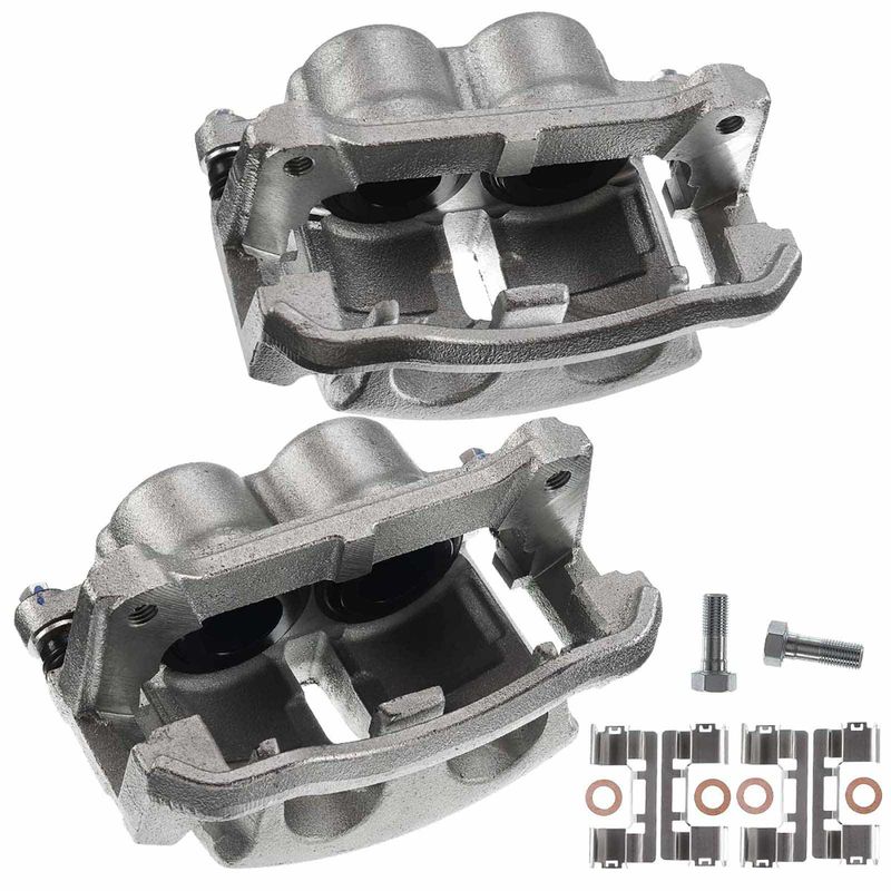 2x Front Brake Caliper with Bracket for Ford F-150 2009 Pickup