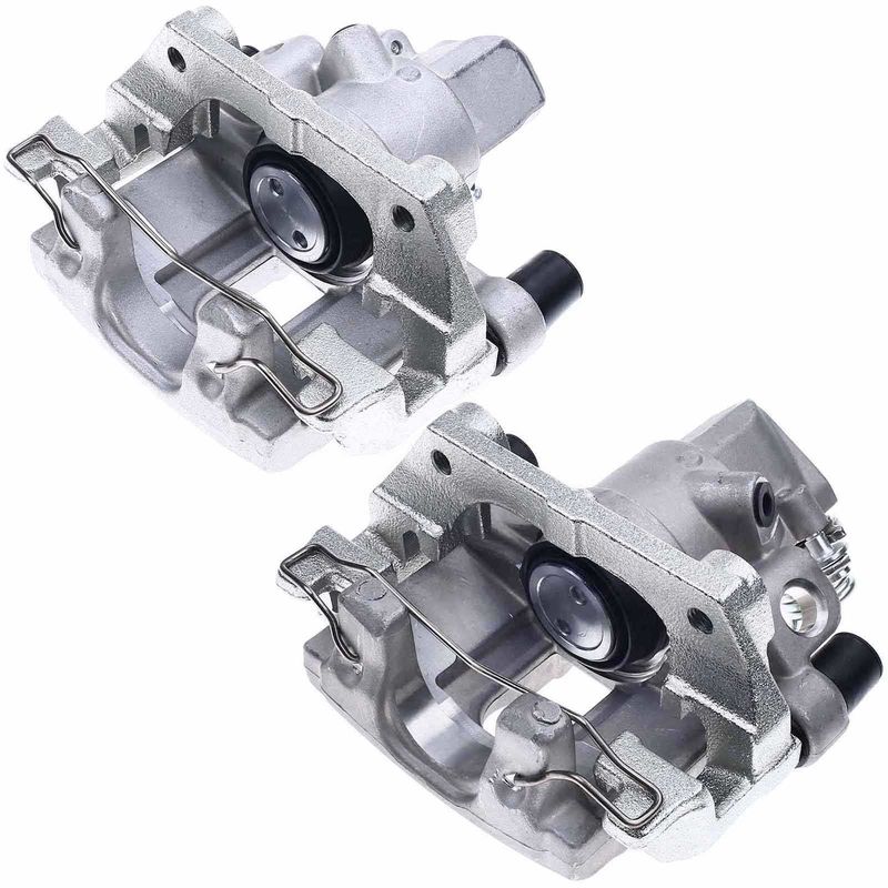 2x Rear Brake Caliper with Bracket for Mazda 3 2004-2008 C30 C70 S40 V50