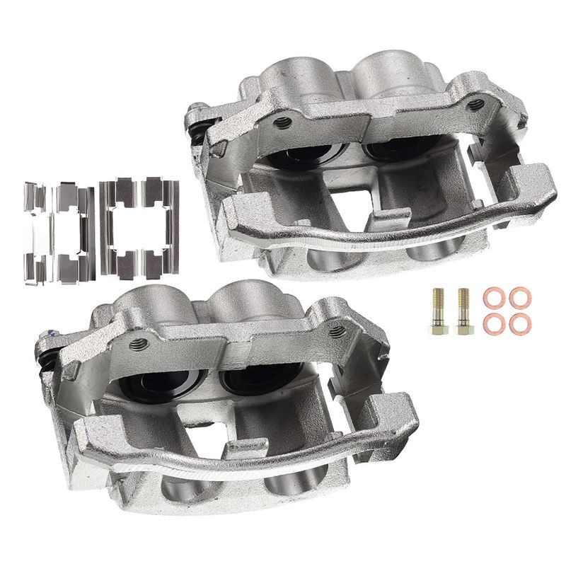 2x Front Brake Caliper with Bracket for Jeep Grand Cherokee WK 05-10 Commander