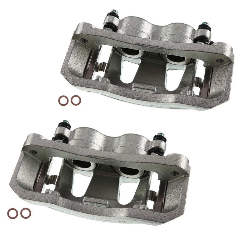 2x Front Brake Caliper with Bracket for Ford F-250 F-350 E-250 E-450 Super Duty