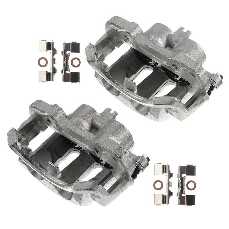 2x Front Brake Caliper with Bracket for Nissan Frontier 1998-2004 Pickup D21 4WD
