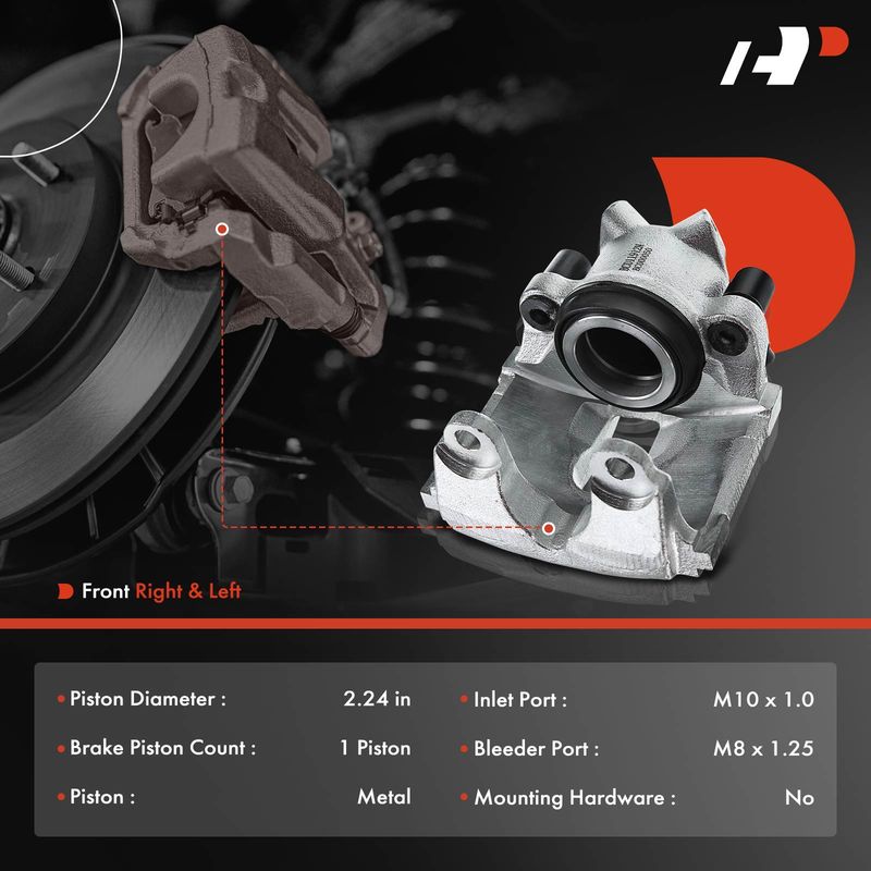 2x Front Brake Caliper for BMW E46 330xi 330i 330Ci E83 X3 Z4