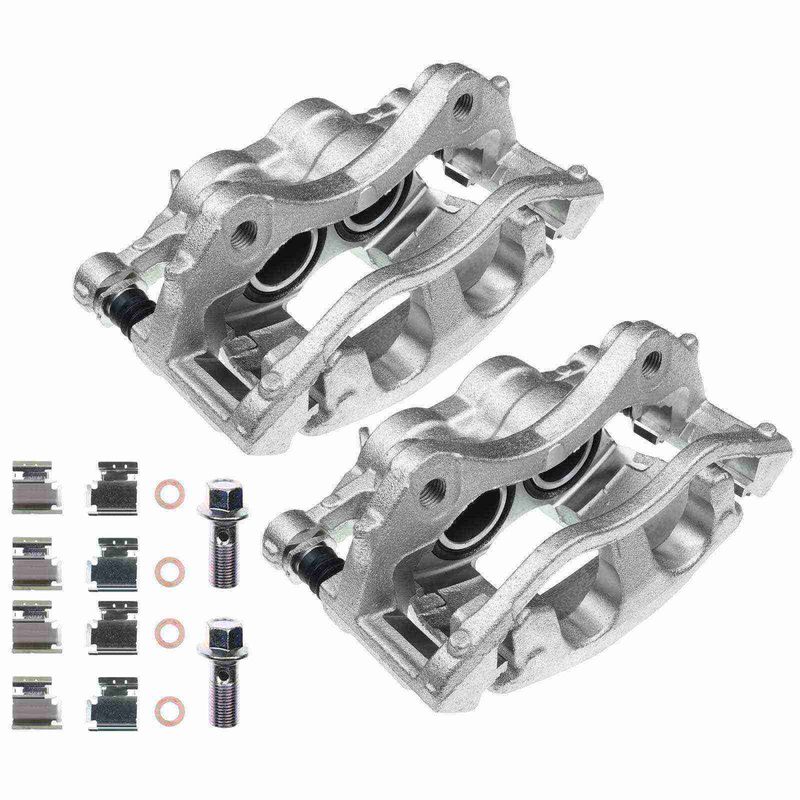 2x Front Brake Caliper with Bracket for Ford Transit-150 250 350 350HD 15-19