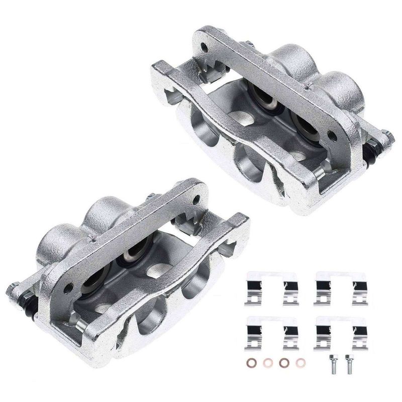 2x Front Brake Caliper with Bracket for Chevrolet Silverado 1500 GMC 2007-2008