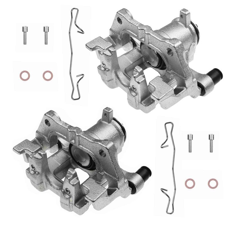 2x Rear Brake Caliper with Bracket for Honda Civic Insight Rear Left & Right