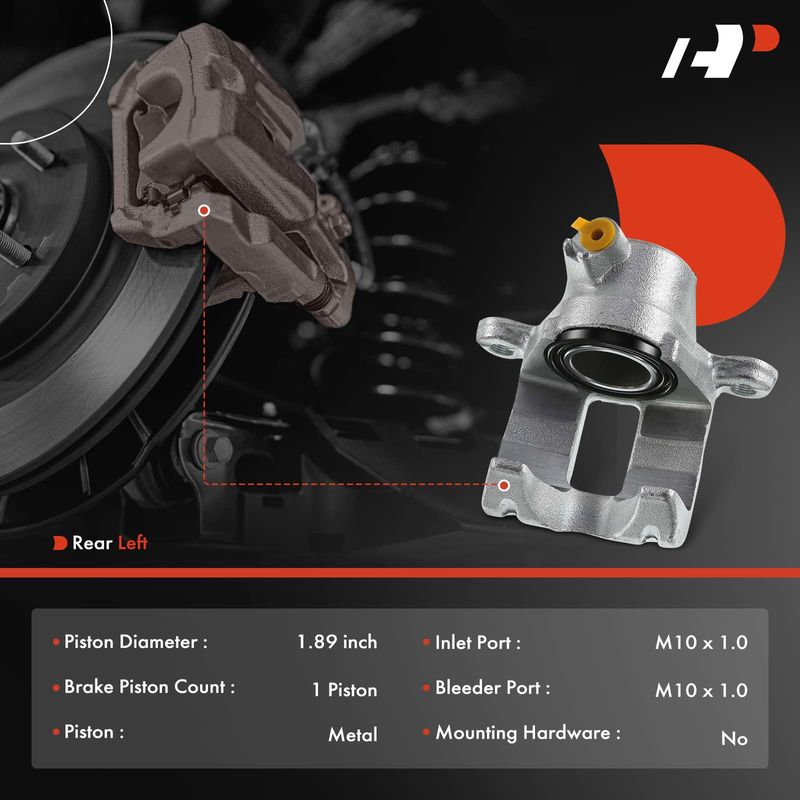 Rear Driver Brake Caliper for Lexus LX450 1996 1997 Toyota Land Cruiser 80