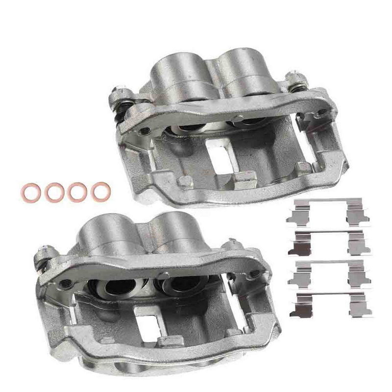 2x Rear Brake Caliper with Bracket for Chevy Express GMC Savana 2500 3500 03-19