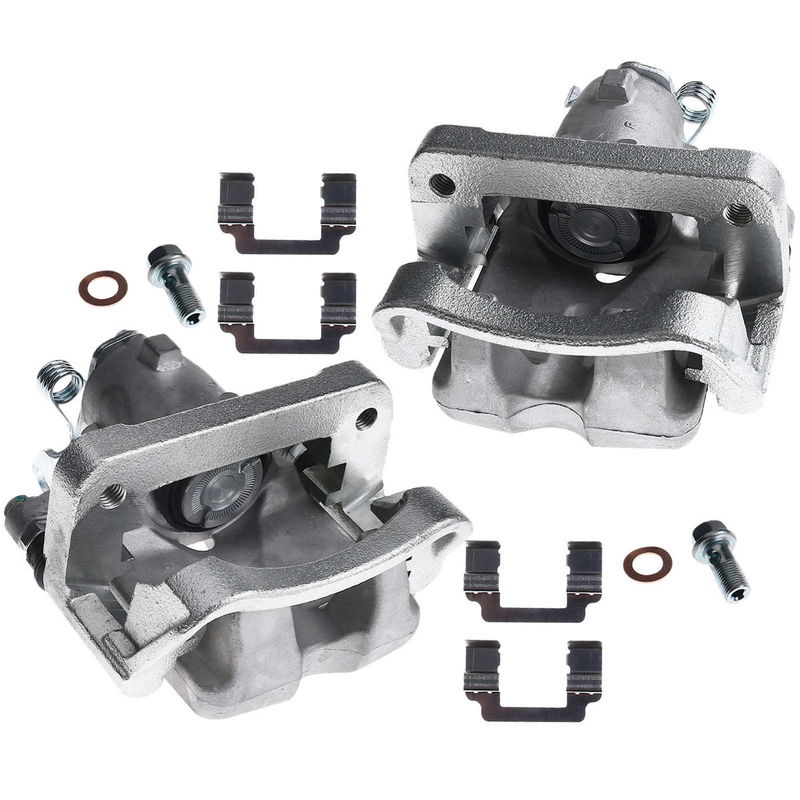 2x Rear Brake Caliper with Bracket for Chevy Impala 2014-2018 Buick LaCrosse XTS