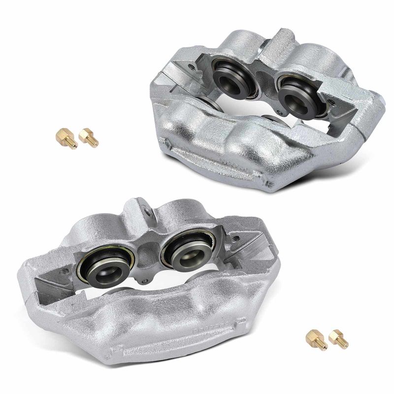 2x Front Driver & Passenger Brake Caliper for Chevy Chevelle 67-68 Buick Olds