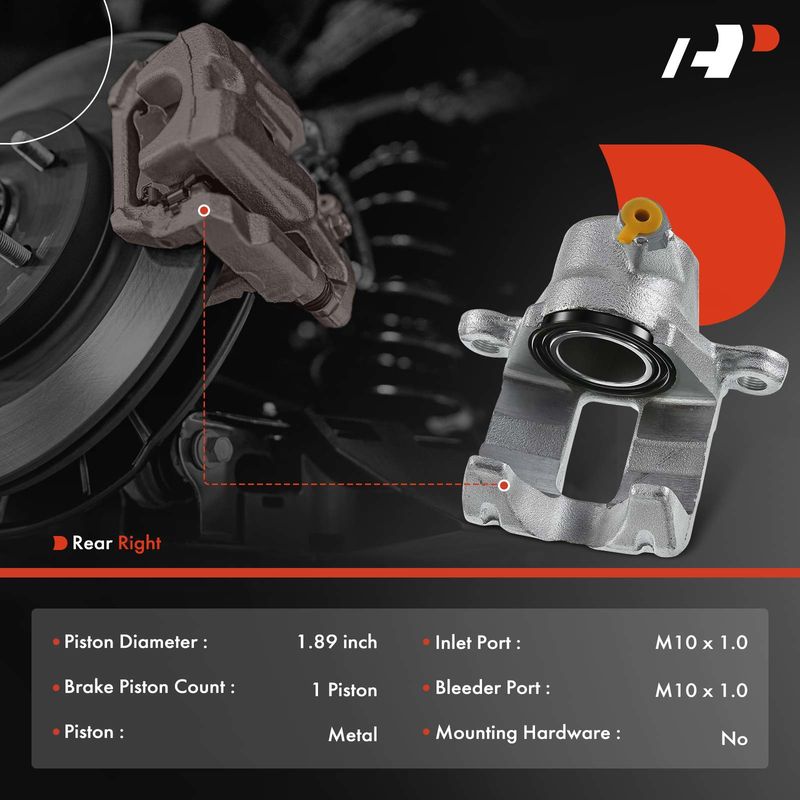 Rear Passenger Brake Caliper for Lexus LX450 1996 1997 Toyota Land Cruiser 80