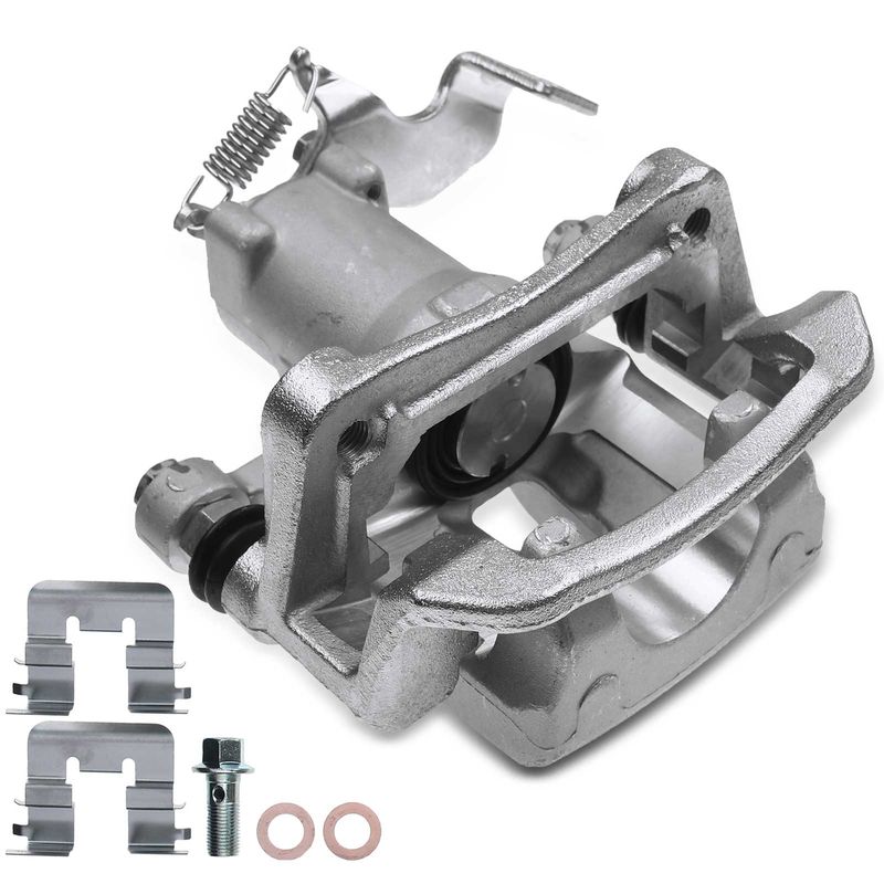 Rear Passenger Brake Caliper with Bracket for Hyundai Elantra GT Kia Forte5