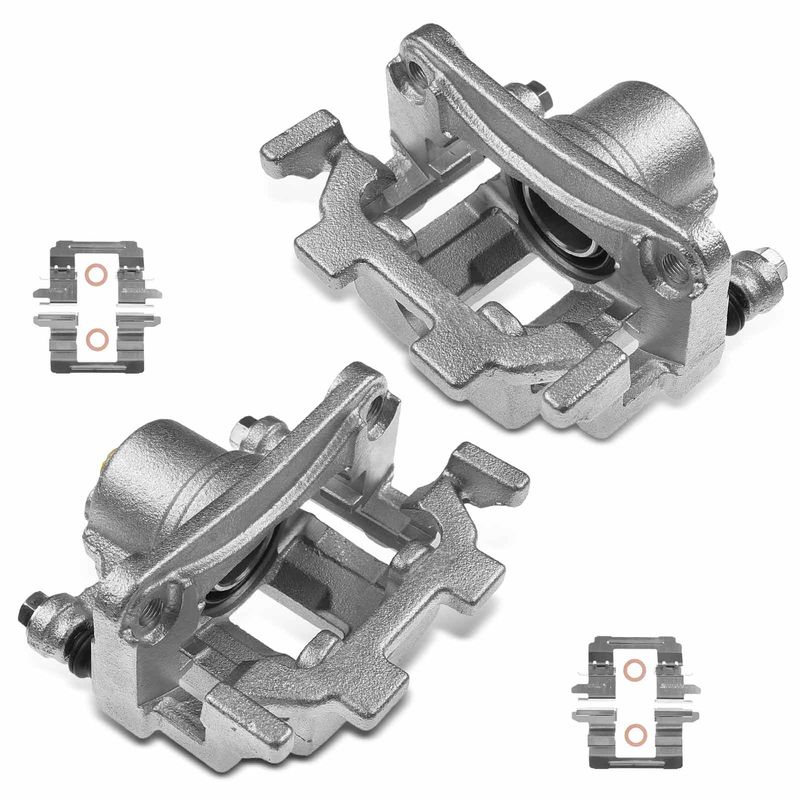 2x Rear Brake Caliper with Bracket for Infiniti FX35 2009-2012 EX37 QX50 QX70