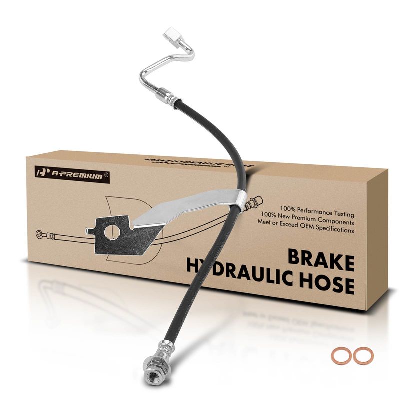 Front Driver Brake Hydraulic Hose for Ford F-250 F-350 Super Duty 2008-2012 RWD