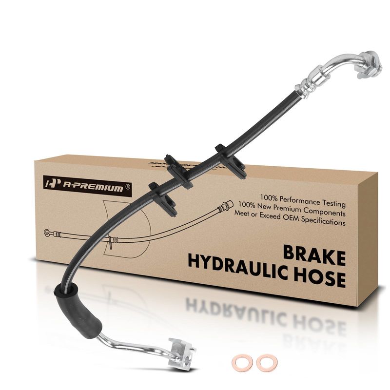 Front Driver Brake Hydraulic Hose for Ford E-150 Econoline Club Wagon 1994-2002