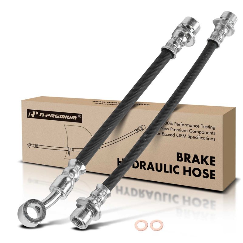 2x Rear Inner & Outer Brake Hydraulic Hose for Honda Odyssey 2005-2006 V6 3.5L