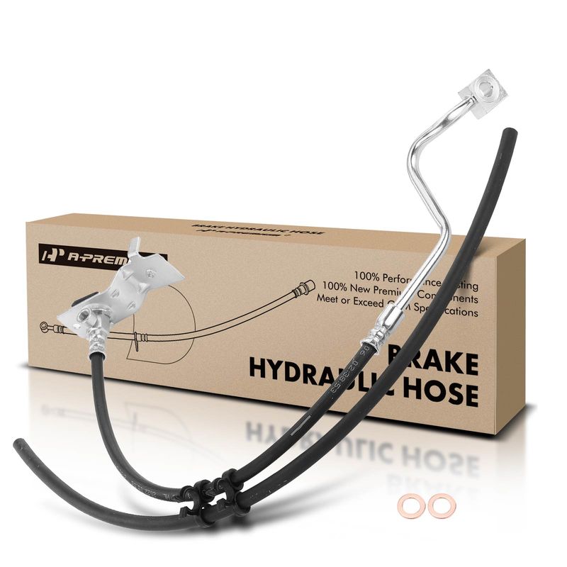 Front Driver Brake Hydraulic Hose for Ford F-250 F-350 Super Duty 1999-2001