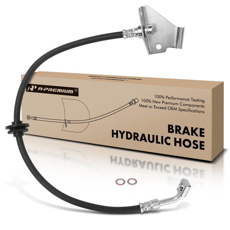 Front Driver Brake Hydraulic Hose for Chevy Caprice 2011-2017 V6 3.6L 6.0L