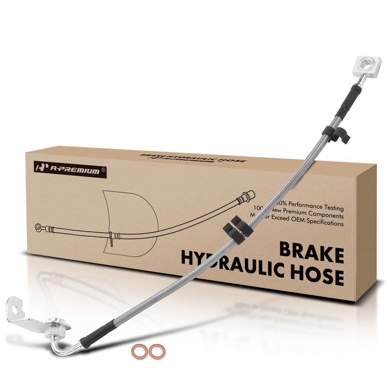 Front Driver Brake Hydraulic Hose for Jaguar S-Type 2003-2005 3.0L 4.2L