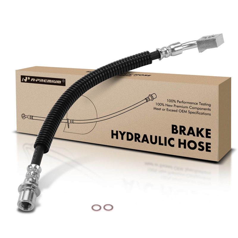 Front Driver Brake Hydraulic Hose for Chevrolet Astro 03-05 GMC Safari 03-05 RWD