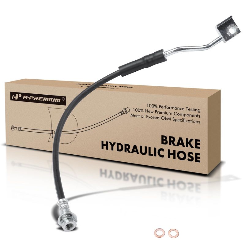 Front Passenger Brake Hydraulic Hose for Ford F-150 90-96 Bronco 4.9L 5.0L 5.8L