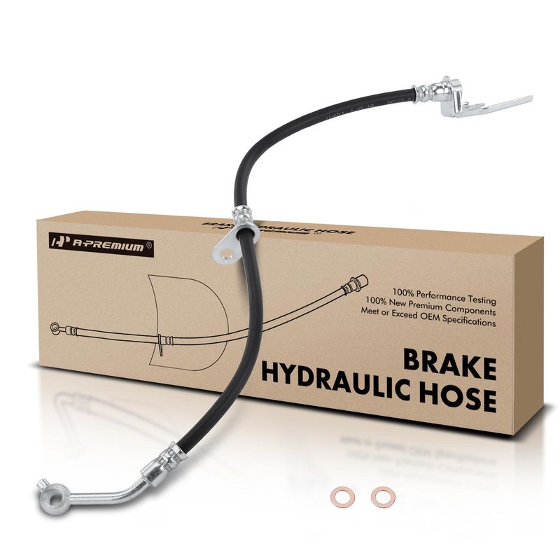 Front Passenger Brake Hydraulic Hose for Honda Insight 00-06 1.0L Manual Trans.
