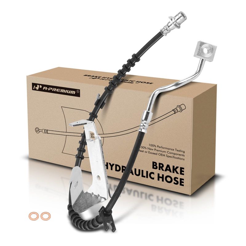 Front Driver Brake Hydraulic Hose for F-250 F-350 F-450 F-550 Super Duty 17-21