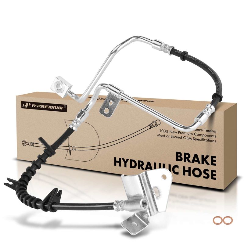 Front Driver Brake Hydraulic Hose for Jeep WJ Grand Cherokee 1999-2004 4.0L 4.7L