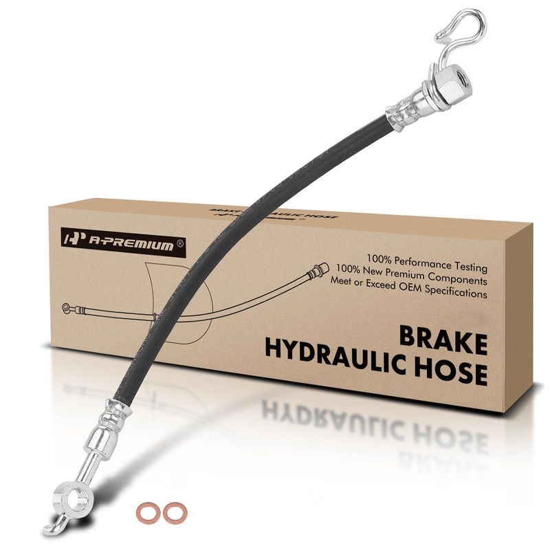 Rear Left Outer Brake Hydraulic Hose for Ford F-150 12-14 3.5L 3.7L 5.0L 6.2L