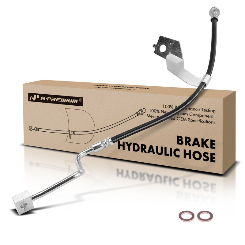 Front Driver Brake Hydraulic Hose for Ford F-250 F-350 Super Duty 2013-2016 RWD