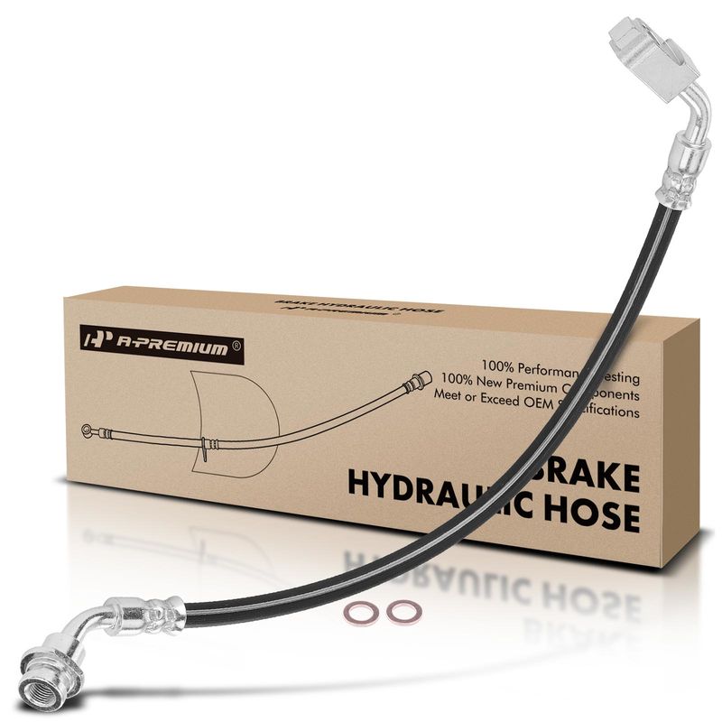 Front Driver Brake Hydraulic Hose for Nissan D21 86-94 Pathfinder 87-95 Pickup
