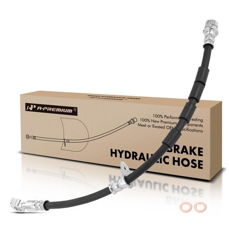 Front Driver Brake Hydraulic Hose for Ford Fiesta 2011-2013 L4 1.6L