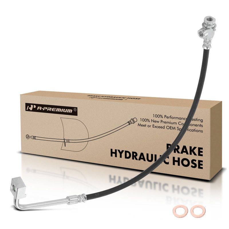Front Driver Brake Hydraulic Hose for Ford F-250 1989-1996 F-350 1990-1994 4WD