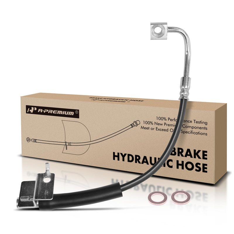 Front Passenger Brake Hydraulic Hose for Ford Mustang 2015-2021 L4 2.3L V8 5.0L